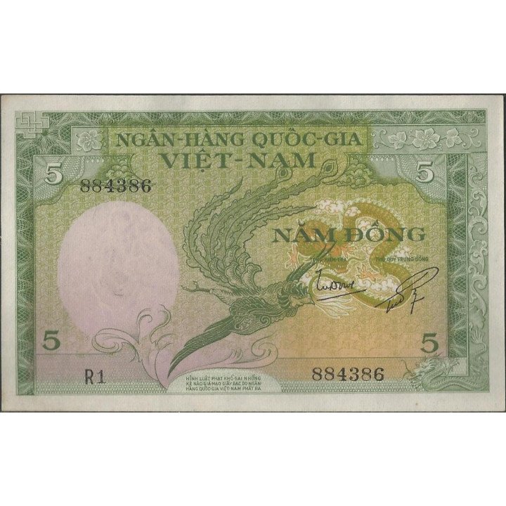 Vietnam Sur 5 Dong ND1955 P2a