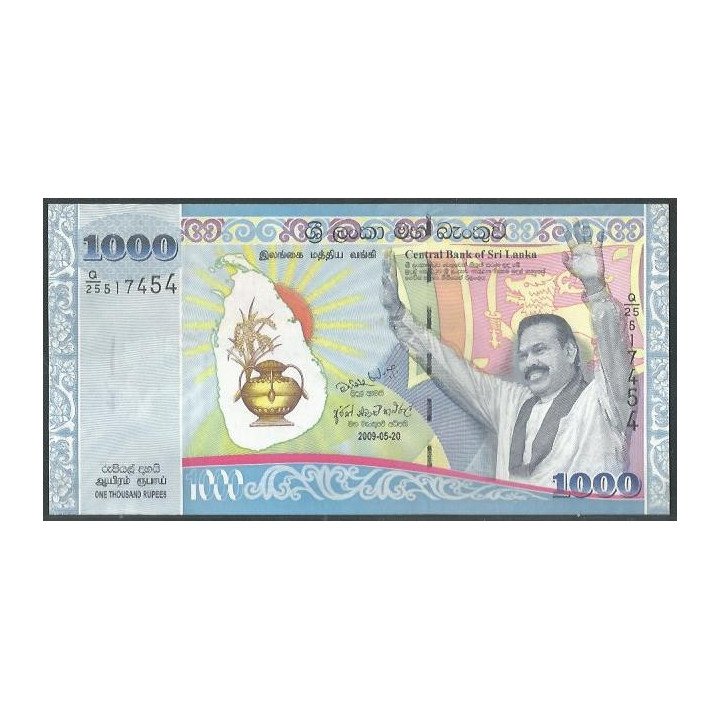 Sri Lanka 1.000 Rupias 20 May 2009 P122a