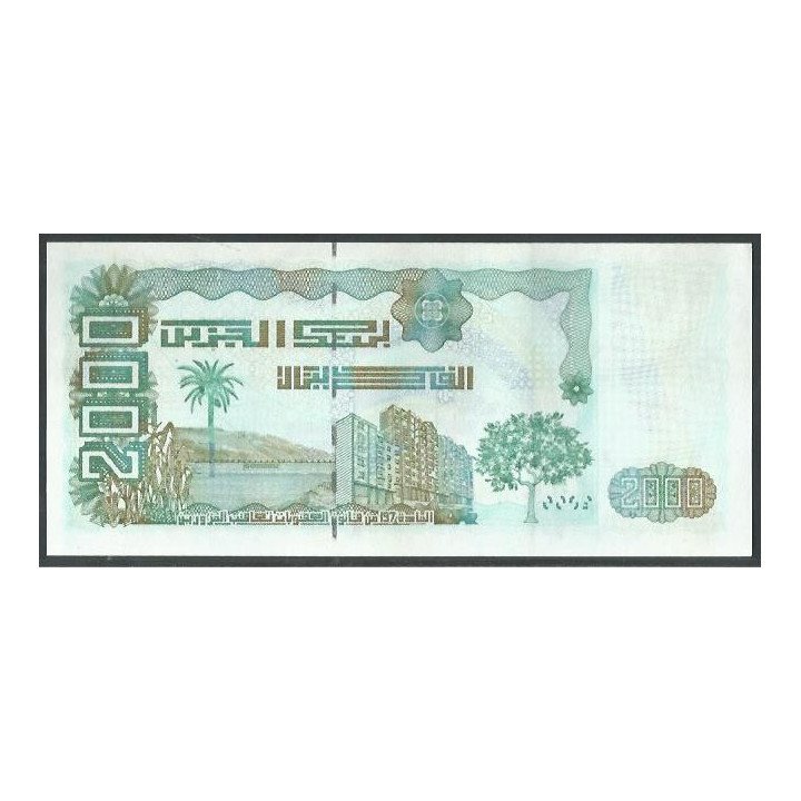 Argelia 2.000 Dinares 24 Mar 2011 P144 reverso
