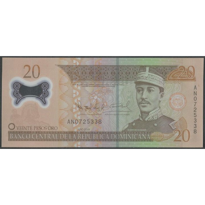 Rep. Dominicana 20 Pesos 2009 P182a