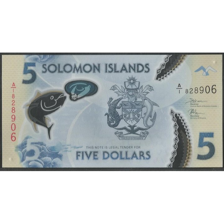 Islas Solomon 5 Dollars ND2019 P38
