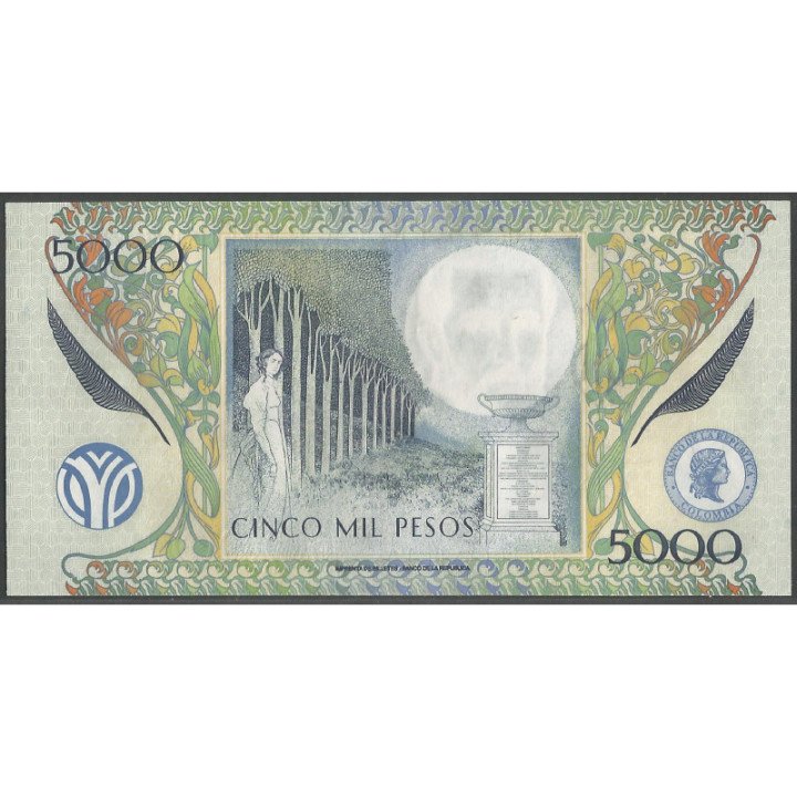 Billete de 5.000 Pesos 6 Jun 2003 BGW535 reverso
