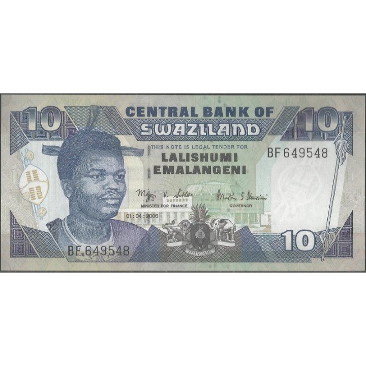 Swaziland 10 Emalageni 1 Abr 2006 P29c