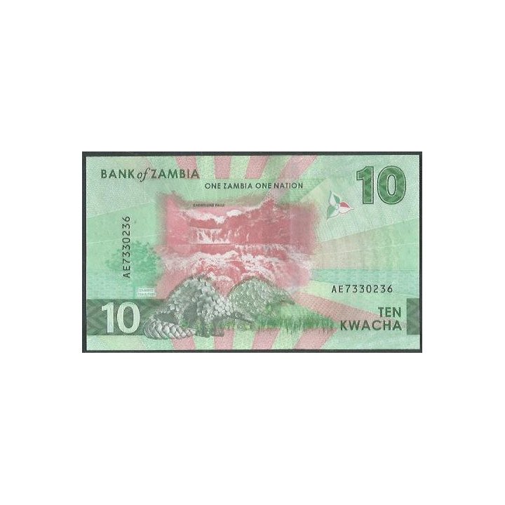 Zambia 10 Kwacha 2024 P62 reverso