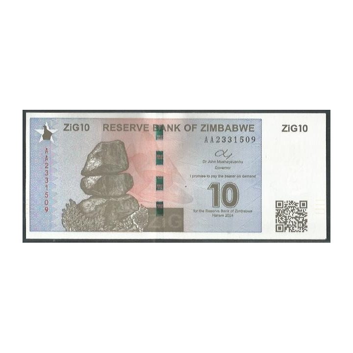 Zimbabwe 10 Zig 2024 P110