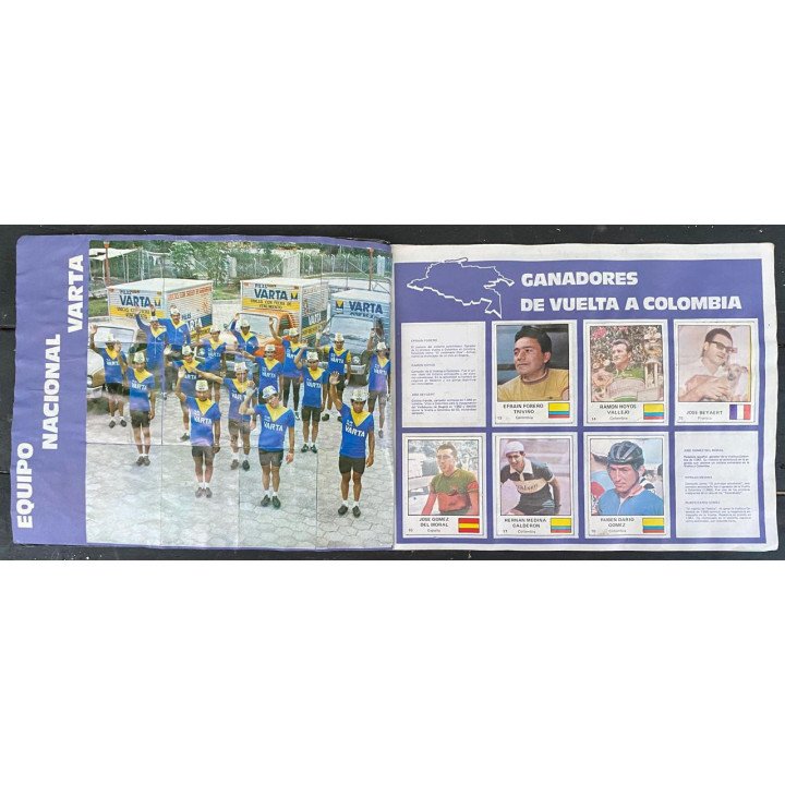 Album de oro del ciclismo - Varta - Rcn 1983 reverso