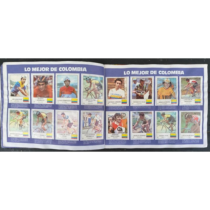 Album de oro del ciclismo - Varta - Rcn 1983 reverso