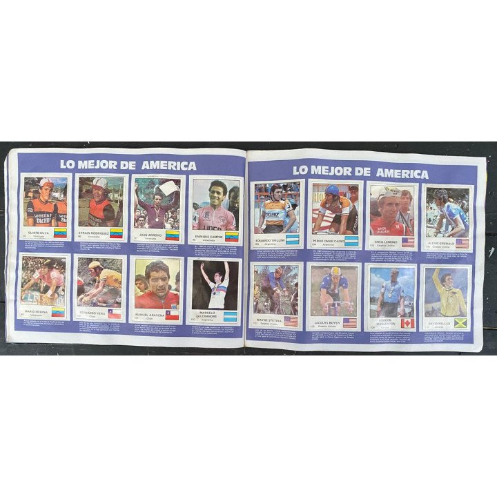 Album de oro del ciclismo - Varta - Rcn 1983 reverso