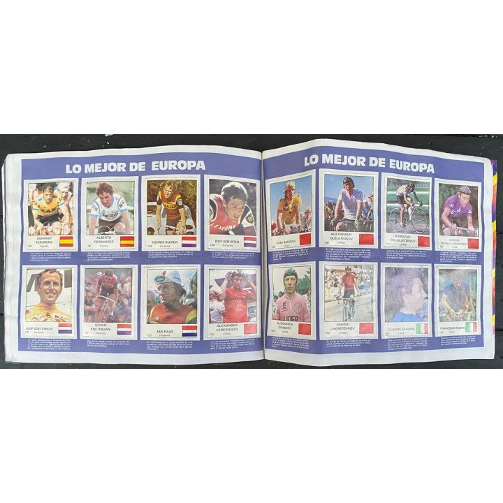 Album de oro del ciclismo - Varta - Rcn 1983 reverso