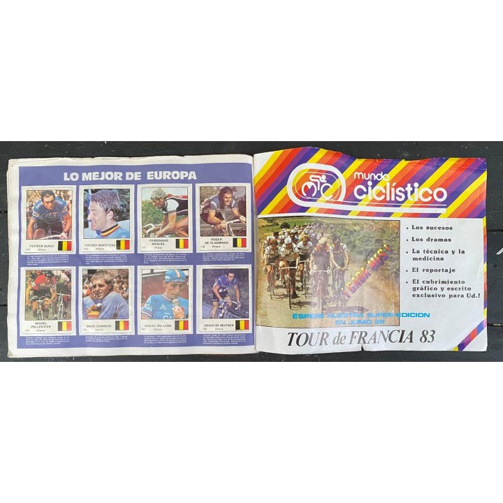 Album de oro del ciclismo - Varta - Rcn 1983 reverso