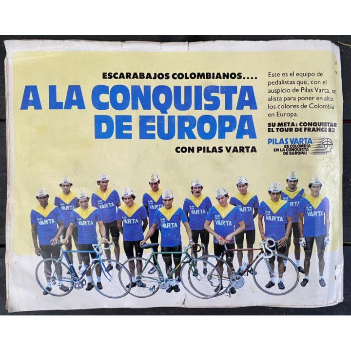 Album de oro del ciclismo - Varta - Rcn 1983 reverso