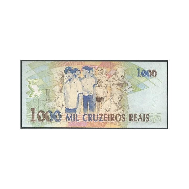 Brasil 1.000 Cruzeiros Reais ND1993 P240a reverso