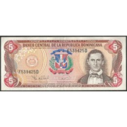 Rep. Dominicana 5 Pesos 1995 P147a
