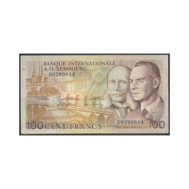 Luxemburgo 100 Francs 8 Mar 1981 P14A