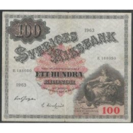 Suecia 100 Kronor 1963 P48e