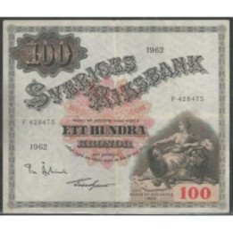 Suecia 100 Kronor 1962 P48d