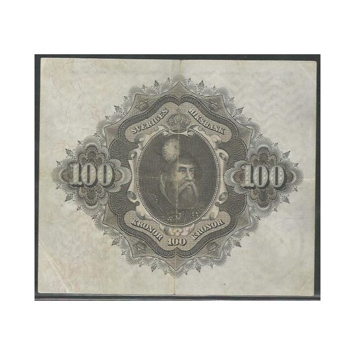 Suecia 100 Kronor 1962 P48d reverso
