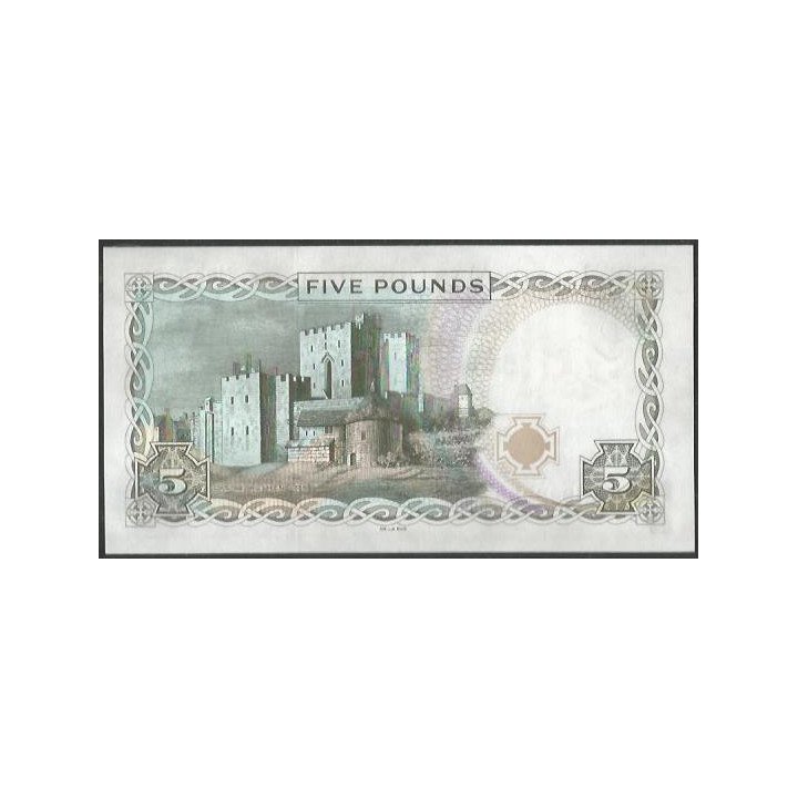Isla de Man 5 Pounds ND2015 Firma M. Couch P48 reverso