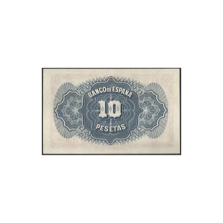 España 10 Pesetas 1935 P86a reverso