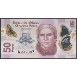 Mexico 50 Pesos 10 Jun 2013 Serie H P123Ah