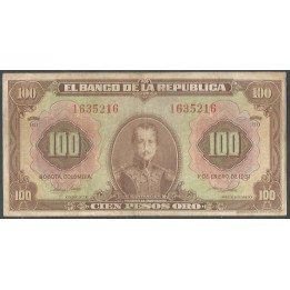 Billete de 100 Pesos 1 Ene 1951 7 Dig BGW290