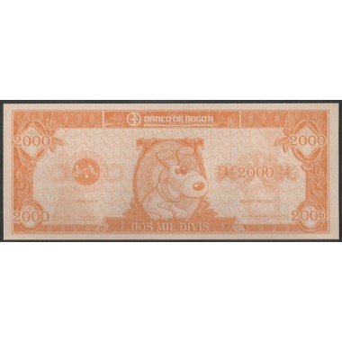 Billete de 2.000 Divis Naranja Divercity