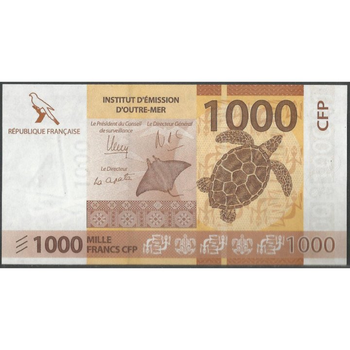 Territorios Franceses del Pacifico 1.000 Francs ND2014 P6