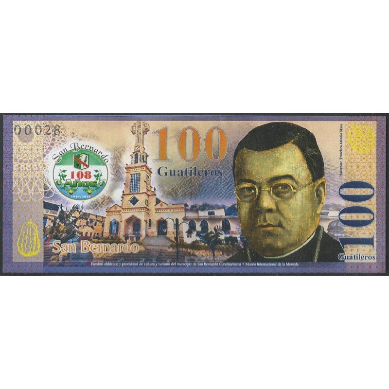 Billete de 100 Guatileros Museo Internacional De La Moneda