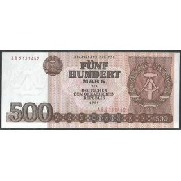 Alemania Democratica 500 Mark 1985 P33