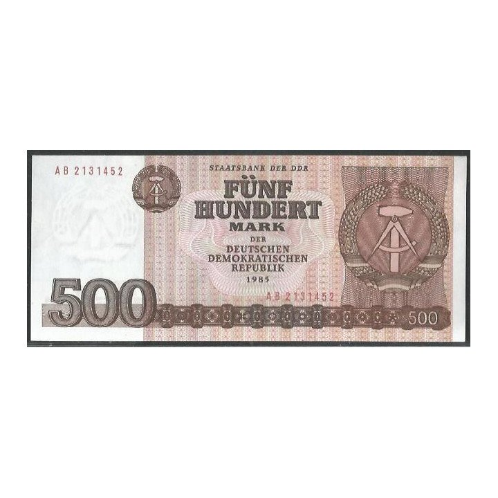 Alemania Democratica 500 Mark 1985 P33
