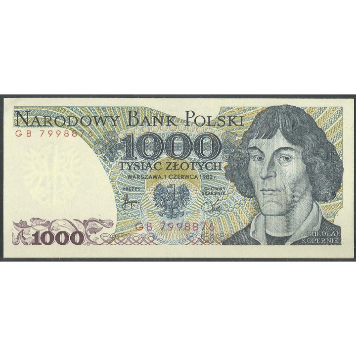 Polonia 1.000 Zlotych 1 JUN 1982 P146c