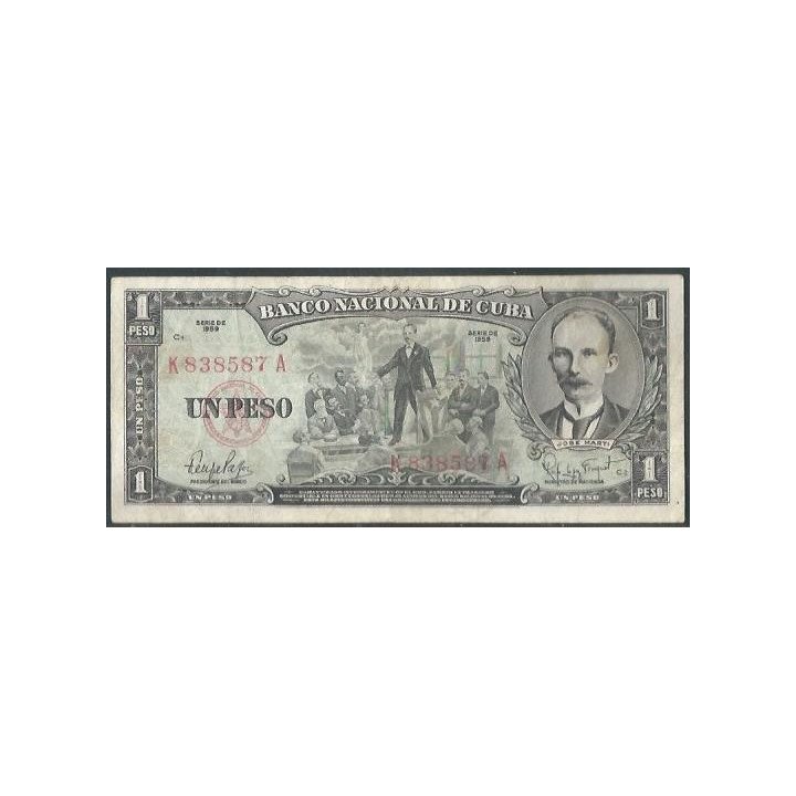 Cuba 1 Peso 1959 P90