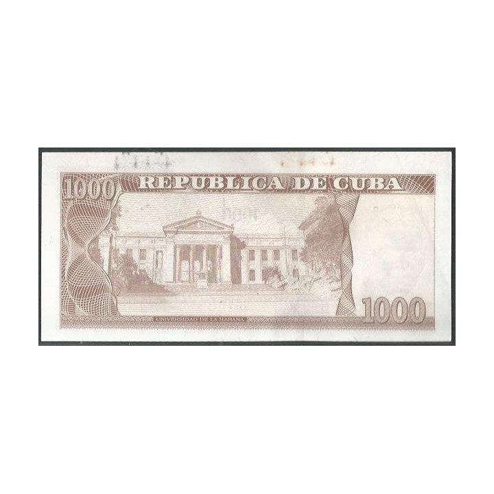 Cuba 1.000 Pesos 2021 P132b reverso