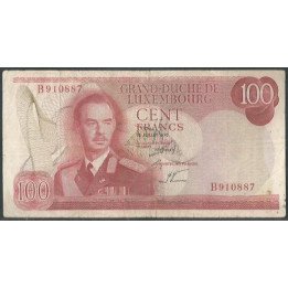 Luxemburgo 100 Francs 15 Jul 1970 P56a