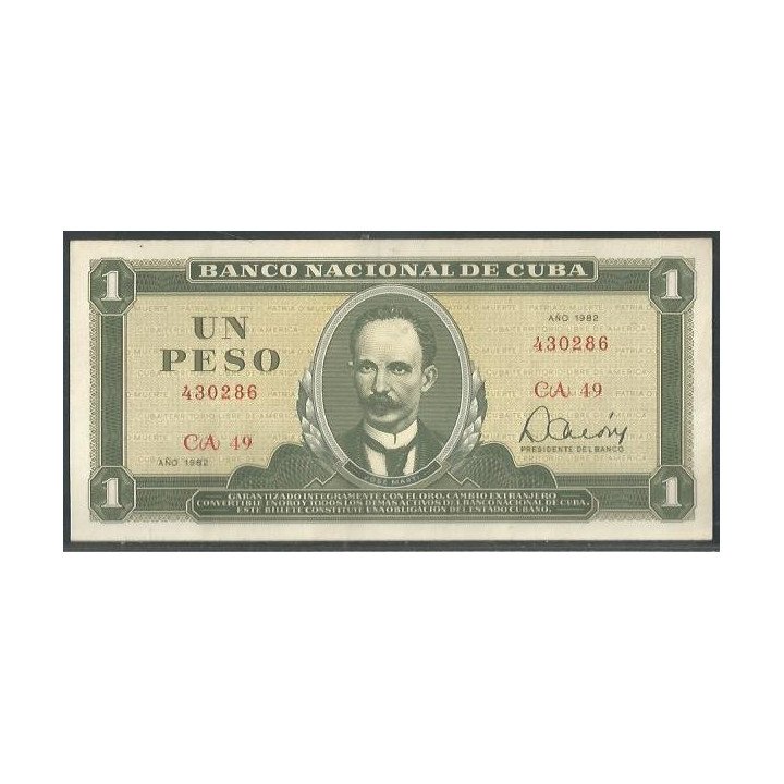 Cuba 1 Peso 1982 P102b
