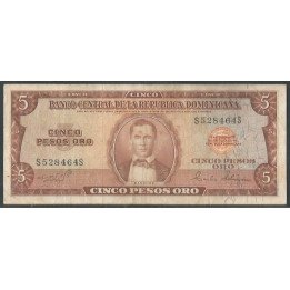 Rep. Dominicana 5 Pesos ND1974 P100a