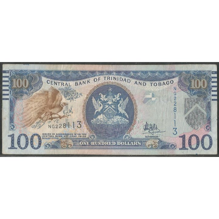 Trinidad y Tobago 100 Dollars 2006 Firma A. Hillarie P51c