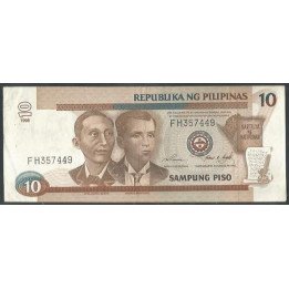 Filipinas 10 Piso 1998 P187b