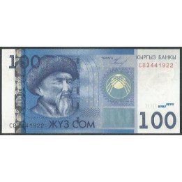 Kyrguistan 100 Som 2009 P26a