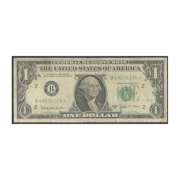 Estados Unidos 1 Dollar 1963B B Estrella P443