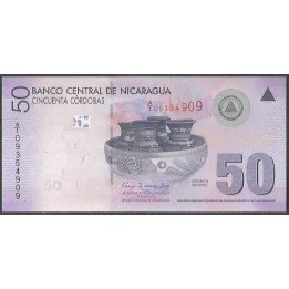 Nicaragua 50 Cordobas 12 Sep 2007 P203a