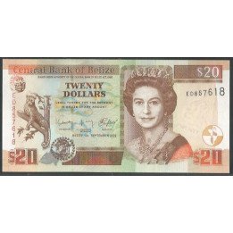 Belize 20 Dollars 1 Sep 2022 P69h