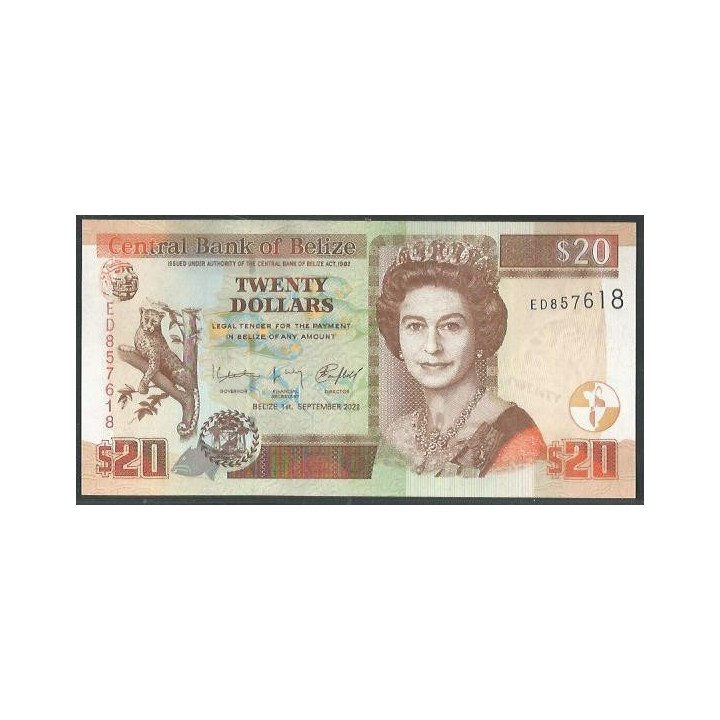 Belize 20 Dollars 1 Sep 2022 P69h