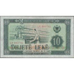 Albania 10 Leke 1976 P43a