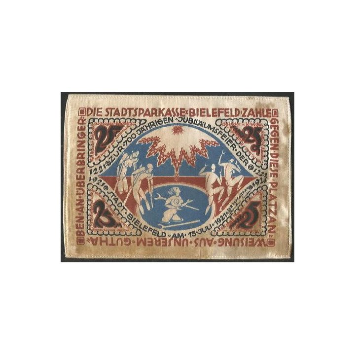 Alemania - Bielefeld 25 Mark 15 Jul 1921