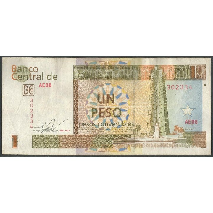 Cuba 1 Peso Convertible 2013 PFX46