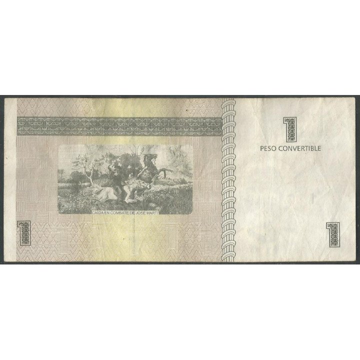 Cuba 1 Peso Convertible 2013 PFX46 reverso
