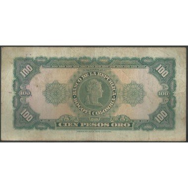 Billete de 100 Pesos 20 Jul 1965 BGW296