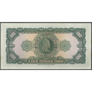 Billete de 100 Pesos 20 Jul 1965 BGW296