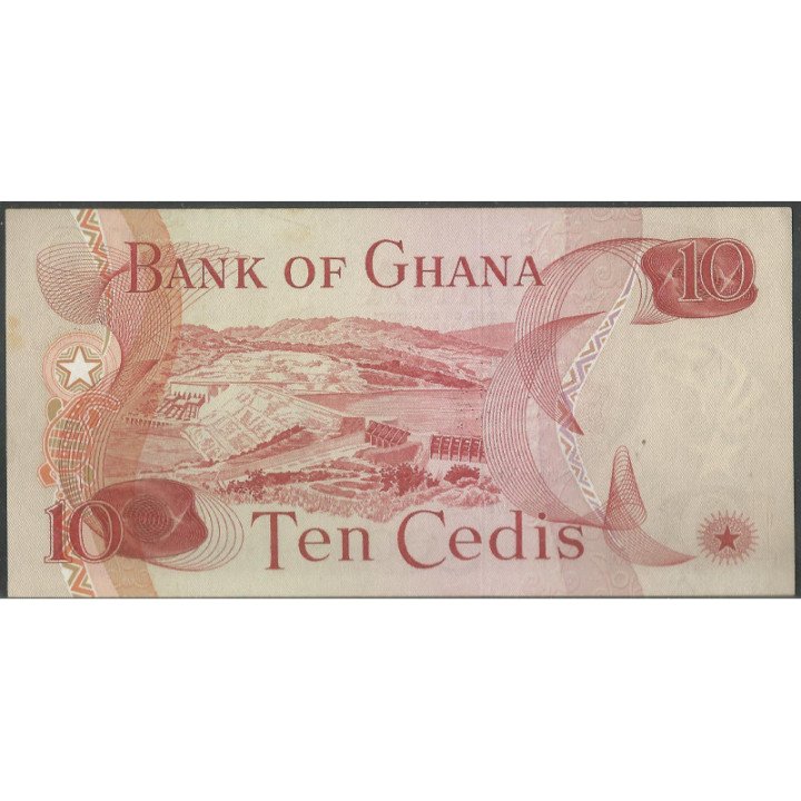 Ghana 10 Cedis 2 Ene 1978 P16f reverso